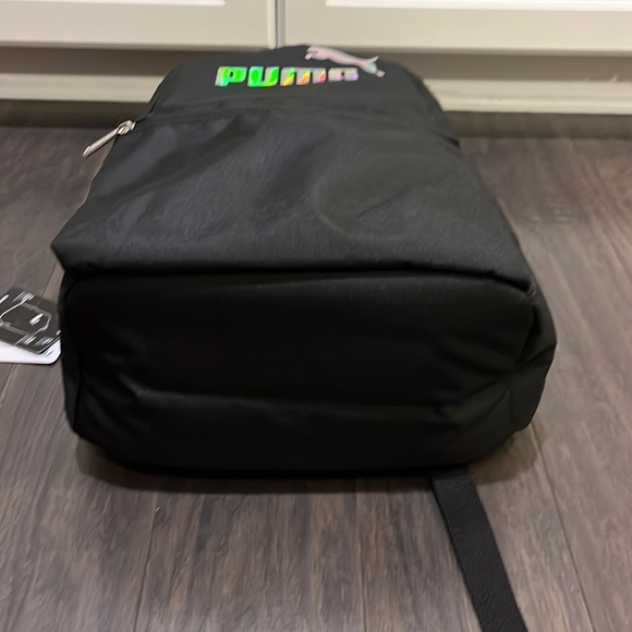 Puma Women’s Girls backpack school book bag black new laptop water bottle pocket - Picture 6 of 12